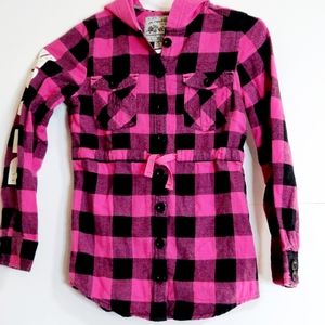 The children's place girl's flannel size:  7/8